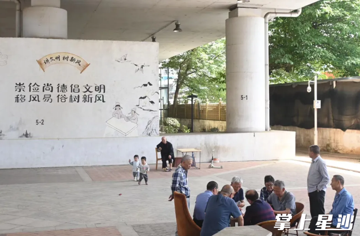 长沙县新安路桥下，坐落着一个生机盎然的“桥下公园”。杨欣雨 摄