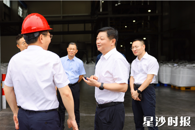 付旭明在湖南博邦山河新材料有限公司调研。