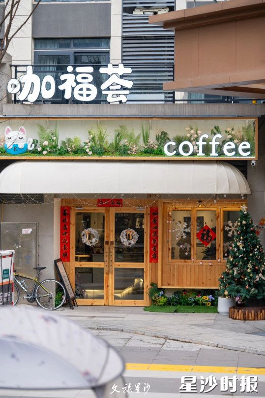 咖褔荟coffee近期上升至长沙县咖啡厅好评榜的第1名，店面设计是简约的原木风格。