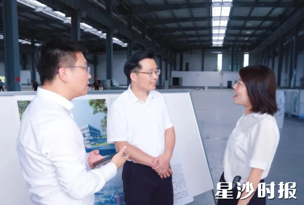 蒋红波调研恒立液压长沙研发制造基地项目。