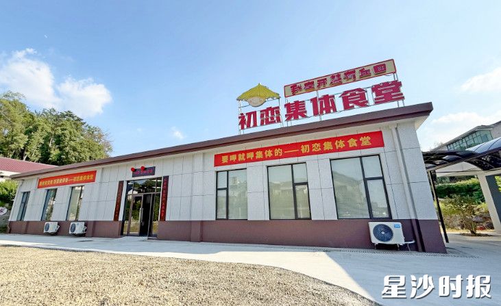 长沙县首个集体经济食堂——开慧镇“初恋集体食堂”正式揭牌运营。张庆 摄