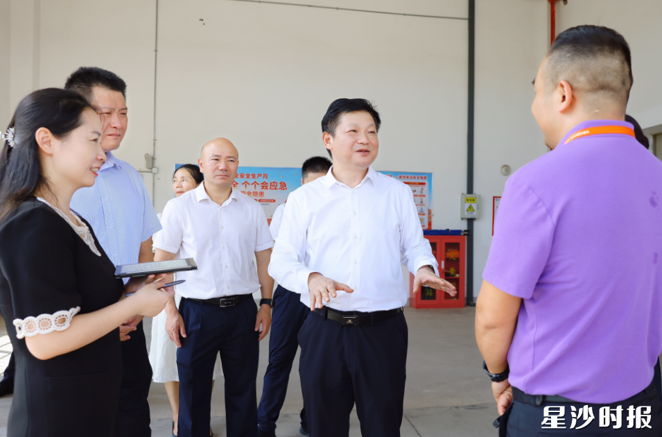 付旭明在长沙亿安仓供应链科技有限公司调研。