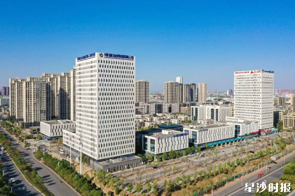 中国(湖南)自由贸易试验区国际人才港、国际金融港。资料图片 中国(湖南)自由贸易试验区国际人才港、国际金融港。资料图片