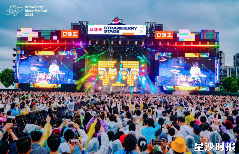 长沙草莓音乐节在长沙国际会展中心激情唱响。均为长沙县文旅局供图