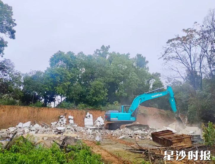 拆除现场。安沙镇供图