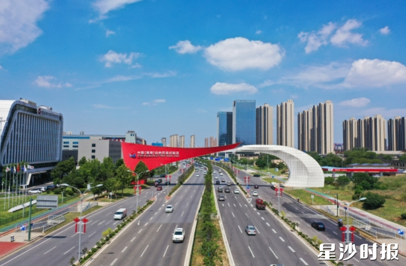 自贸区大拱门。舒展 摄