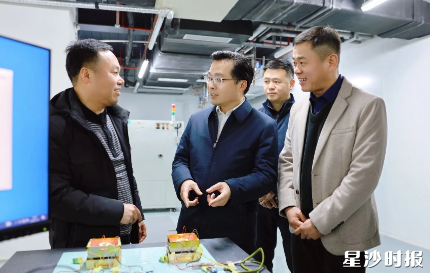 蒋红波在湖南国科宏惯科技有限公司调研。