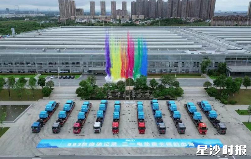 鸟瞰发运现场。 鸟瞰发运现场。
