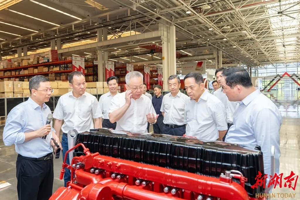 8月4日,沈晓明在三一智联重卡产业园调研。 8月4日,沈晓明在三一智联重卡产业园调研。