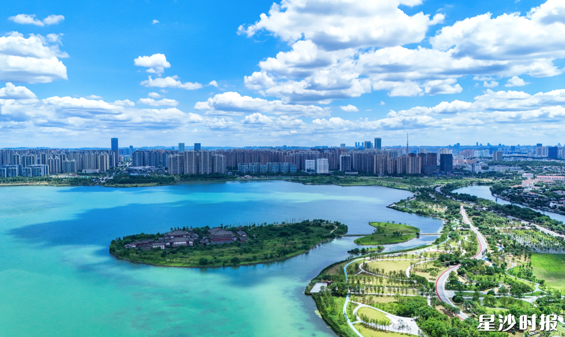 湖南松雅湖国家湿地公园。 湖南松雅湖国家湿地公园。
